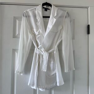 Brekhna Drape Belted Safari Jacket. Size 0